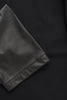 Blouse fake leather sleeves - black  - #5