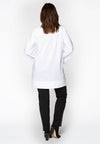 Shirt COTTON stretch slits - white - #3