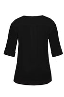 Shirt COTTON stretch slits - black  - #3