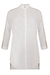 Shirt COTTON stretch tape - white - #4