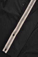 Shirt COTTON stretch tape - black  - #5