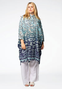 Blouse wide long LUGO - blue - #2