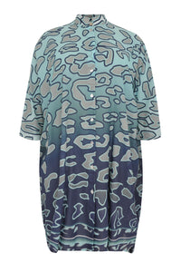 Blouse wide long LUGO - blue - #4