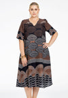 Dress A-line MOCHA - brown