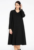 Dress with zipper STELLA - black  - #1