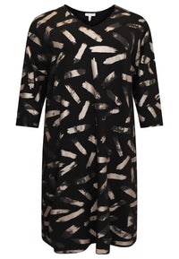 Wide dress GRACE - black - #4