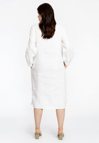 Blouse long LINEN - white - #3