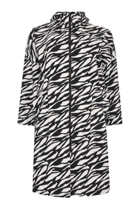 Wide raincoat ZEBRA - black - #4