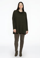 Pullover turtle neck TRICOT - green  - #2