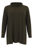 Pullover turtle neck TRICOT - green  - #4