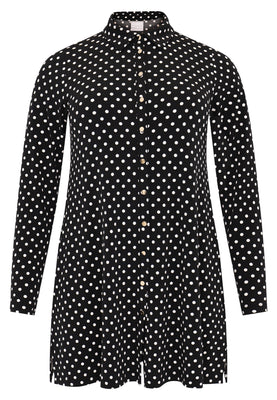 Blouse DOTS - black  - #3