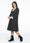 Blouse-dress DOTS - black 