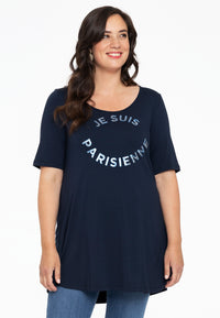 T-shirt flare PARISIENNE - blue - #1