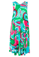 Dress Swing BATIK - green  - #4