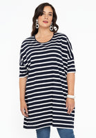 Dress wide T BRETON - blue - #1