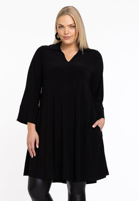 Tunic Swing collar DOLCE - black  - #1