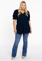 Tunic flare WAVE LACE - blue - #2