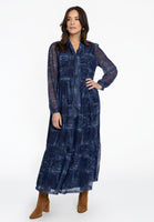 Dress ruffled DENIM MOUSSE - blue - #2