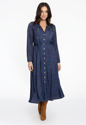 Dress long DENIM DOLCE - blue - #2