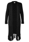 Cardigan en maille longue - Noir