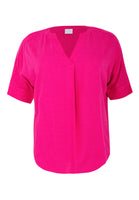 Tunic pleat LINEN MIX - pink - #4