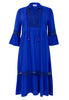 Dress lace LINEN MIX - indigo - #4