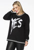 Sweater YES - black 