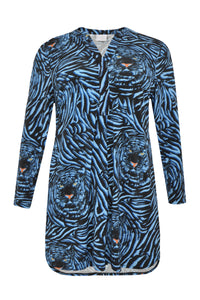 Tunic-blouse TIGER - blue - #4