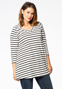 Tunic flare v-neck BRETON - ecru - #1