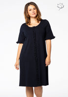 Dress ruffled ORGANIC COTTON - blue - #1