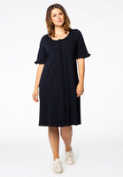 Dress ruffled ORGANIC COTTON - blue - #2