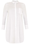 Blouse long COTTON STRETCH - white - #4