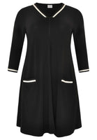 Tunic striped trim DOLCE - black - #4