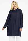 Blouse-dress LINEN - blue