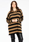 Pullover turtle neck STRIPE - black - #1