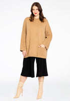 Pullover with cable knit - brown - #2