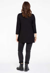 Tunic flare ruffle ORGANIC COTTON - black - #3
