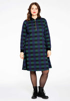 Dress zipper TARTAN - green  - #2