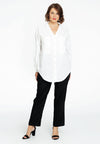 Blouse oversized LINEN - white 