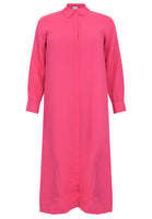 Blouse long 3/4 sleeves LINEN - pink - #3